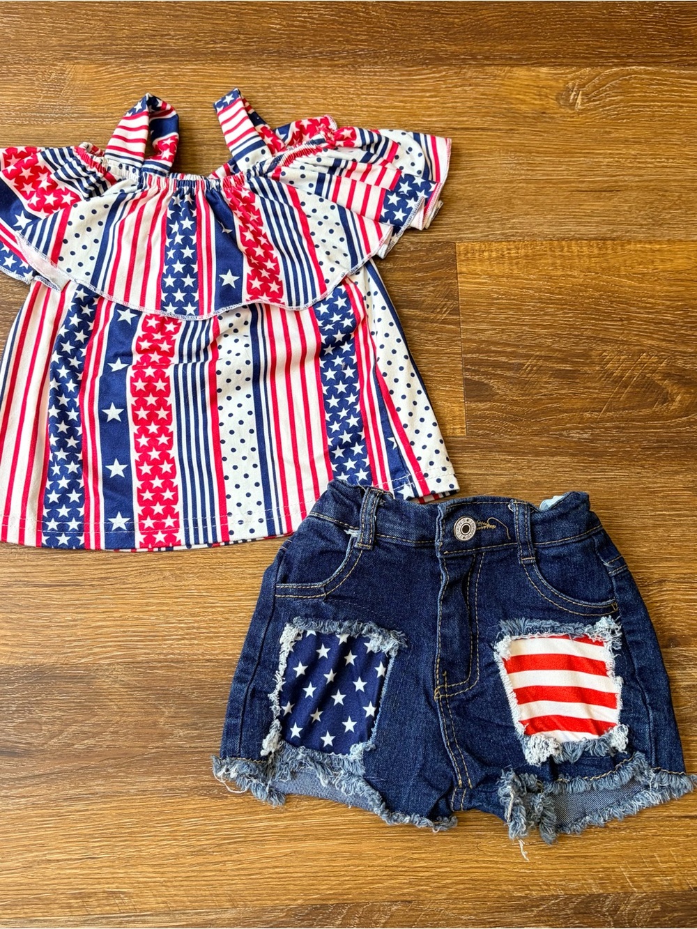Sparkle in Pink Patriotic Outfit | 12-18 Months | Fourth of July Outfit
